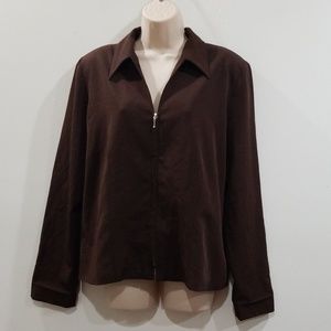 AGB Byer California women's chocolate brown blazer